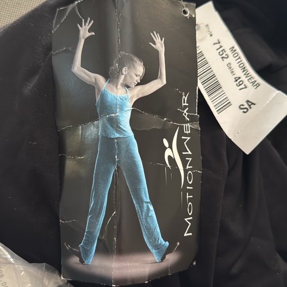 New Motionwear Adult Small Black Pant Jazz Dance - Picture 4 of 4